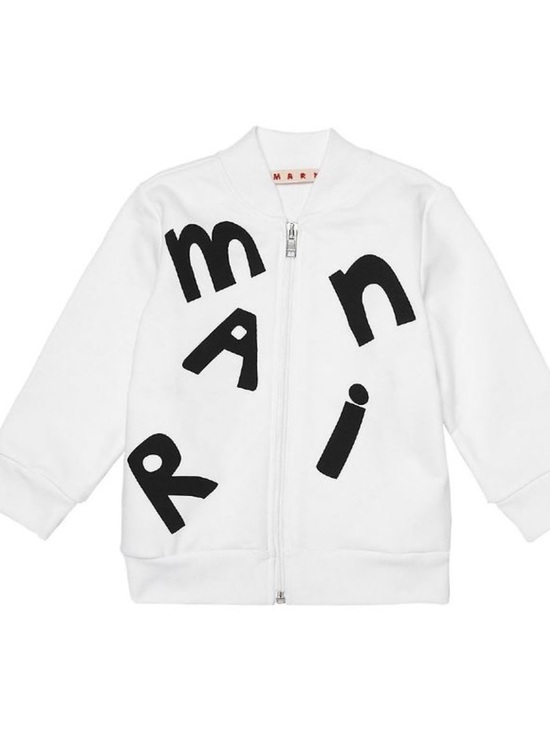 Marni Other - Marni White Hoodie Kids Size 7 White Black Full Zip
